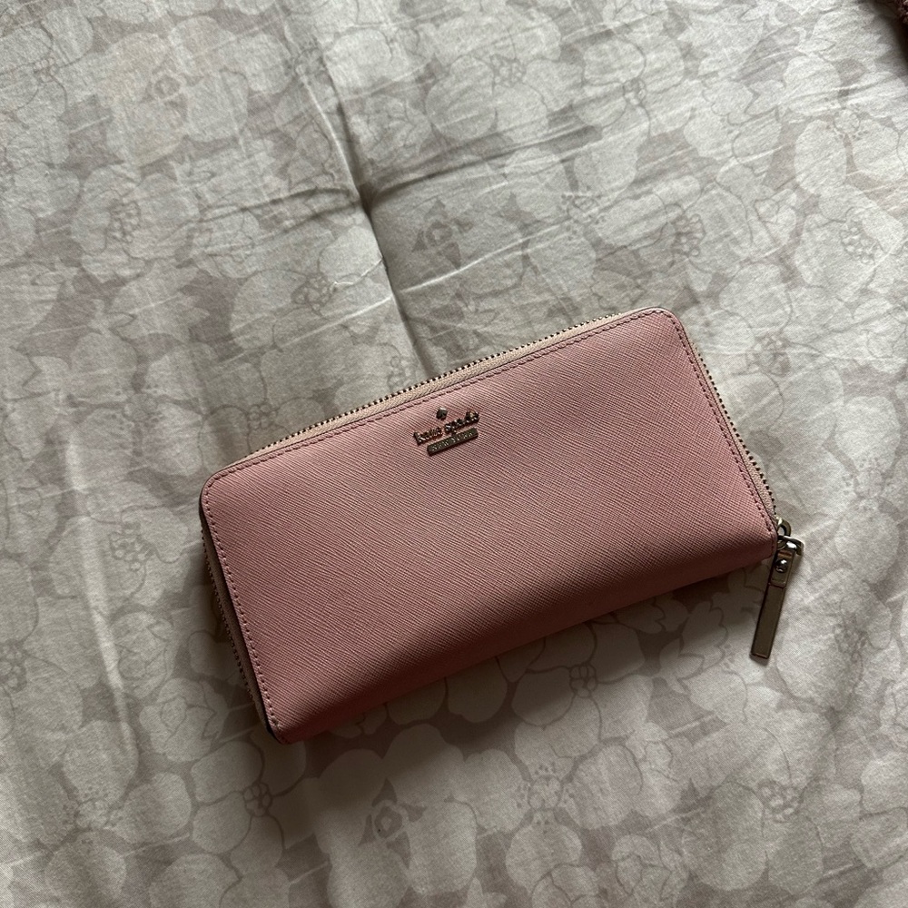 Kate Spade Zip Around Continental Wallet- Pink